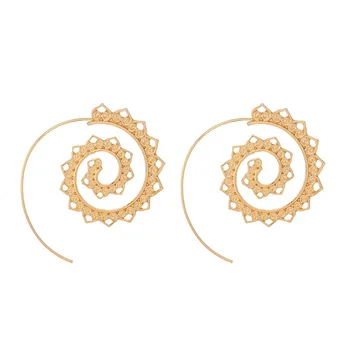 Hoop Drop Ørering Runde Øre Stud Earings for Kvinder Pendientes Øreringe, Mode Smykker Accessorie 2021 Kolczyki Damskie