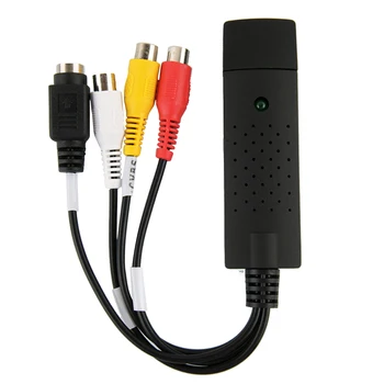HW-1401 USB2.0 Video Erhvervelse Adapter Miljømæssig Beskyttelse og Holdbarhed TV-Tuner PHONO Audio Converter for Bærbar computer