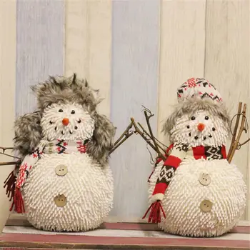 Julepynt snemand dukke dukke Jul doll vedhæng tegnefilm gamle mand marionet hænger scene kjole op nytår 30S6