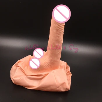 Kødet Realistisk Enorm Dildo Oppustelig Stor Penis Sex Bolden Kvindelige Onani Massageapparat Udvides Pik Sexlegetøj Til Kvinder