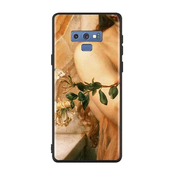 Lyse Sort Cover til Fødslen af Venus Olie kunst Til Samsung Galaxy Note 20 Ultra 10 9 8 S10 S10E S9 S7 S8 Plus 5G Telefonen Sag