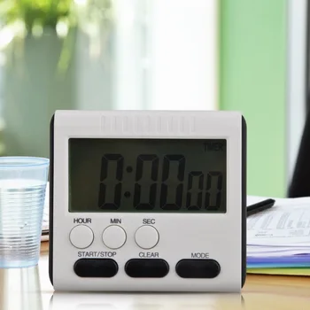 Magnetisk LCD Digital Køkken Nedtællingsur Alarm med Stå Køkken Timer Praktisk Madlavning Timer Vækkeur