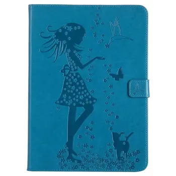 Mode Funda taske Til Samsung Galaxy Tab 7.0 T280, T285 søde pige butterfly kat, blomst stå For SM-T280leather soft cover+pen