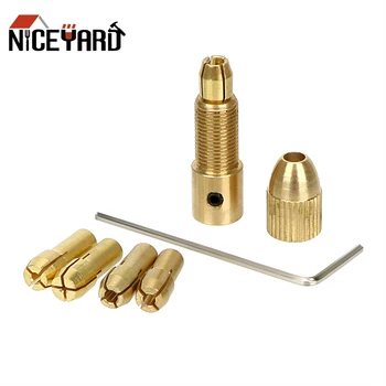 NICEYARD 5pcs/Sæt Små Elektriske Bore Bit Collet på 0,5-3 mm Indre diameter 2.35 mm /3.17 mm /2.00 mm Micro Twist Borepatron Sæt