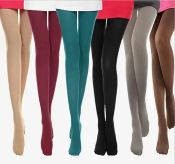 Nye Sexet Mode Med Slik Farver Uigennemsigtig Footed Sockings Strømpebukser Kvinder Sockings
