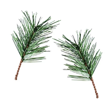 Pine Kunstig Blomst Plante Falske Blomster Gren Til juletræ Have Tilbehør til Udsmykning DIY Scrapbog Home Decor
