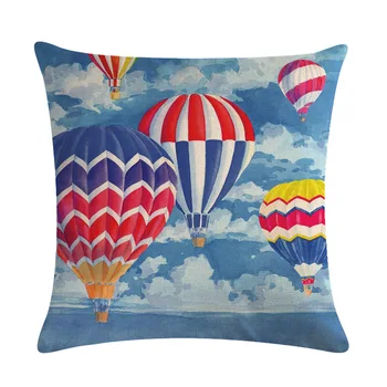 Pudebetræk Farverige Luftballon, Pude Tilfælde, Bomuld, Linned Pude Himlen Hjem Dekorativ Pillow Cover