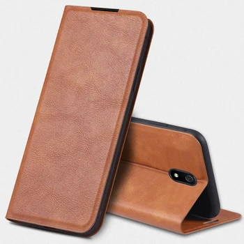 Retro Tegnebog Stå Flip Læder taske Til Xiaomi Redmi 8A Book Cover med Magnetisk Tilfælde Med Kort Slots