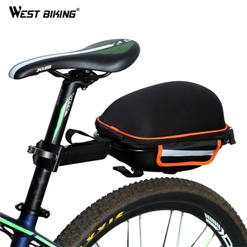 West Biking Cykel Bag Taske Reflekterende Vandtæt Regnslag Bærbare Mountain Road Bike Cykling Hale Udvide Cykel Sadel Taske