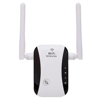Wireless Wifi Repeater Wifi Range Extender 300Mbps Wifi Signal Forstærker, 802.11 B/G/N Dual Antenne til Wifi Booster-AU-Stik